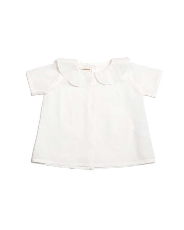 Peter Pan Shirt - short sleeve - white